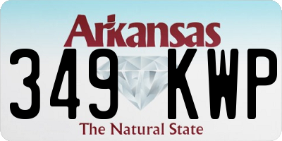 AR license plate 349KWP