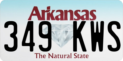 AR license plate 349KWS
