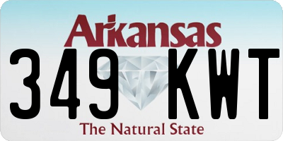 AR license plate 349KWT