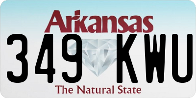 AR license plate 349KWU