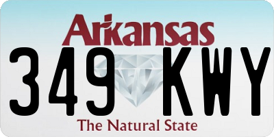 AR license plate 349KWY