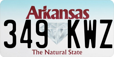AR license plate 349KWZ