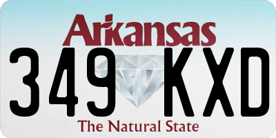 AR license plate 349KXD