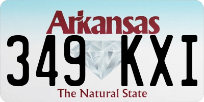AR license plate 349KXI