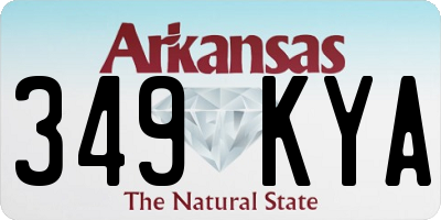 AR license plate 349KYA