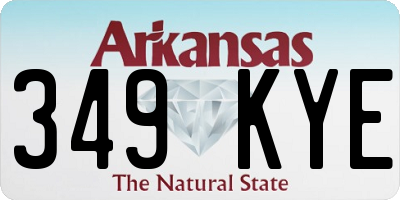 AR license plate 349KYE