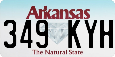 AR license plate 349KYH