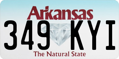 AR license plate 349KYI
