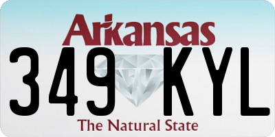 AR license plate 349KYL