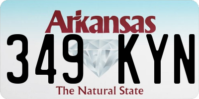 AR license plate 349KYN
