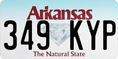 AR license plate 349KYP