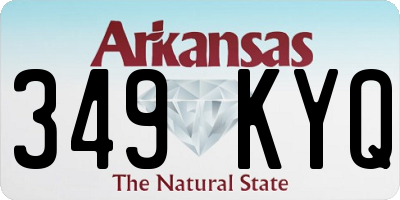 AR license plate 349KYQ