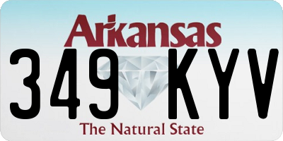 AR license plate 349KYV