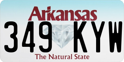 AR license plate 349KYW