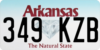 AR license plate 349KZB