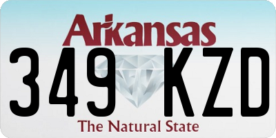 AR license plate 349KZD