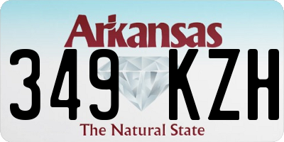 AR license plate 349KZH