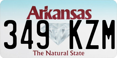 AR license plate 349KZM