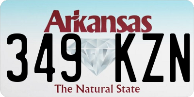 AR license plate 349KZN