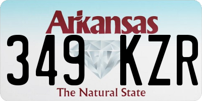 AR license plate 349KZR
