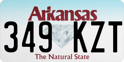 AR license plate 349KZT