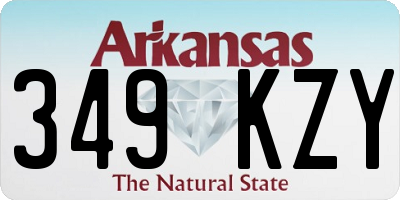 AR license plate 349KZY