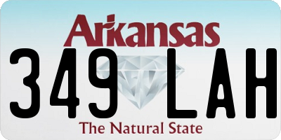AR license plate 349LAH