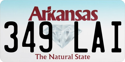 AR license plate 349LAI