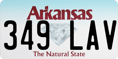 AR license plate 349LAV