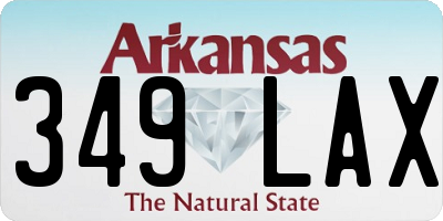 AR license plate 349LAX