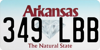 AR license plate 349LBB