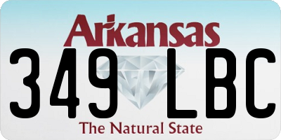 AR license plate 349LBC