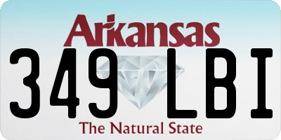 AR license plate 349LBI