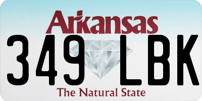 AR license plate 349LBK