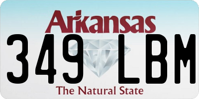 AR license plate 349LBM