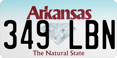 AR license plate 349LBN