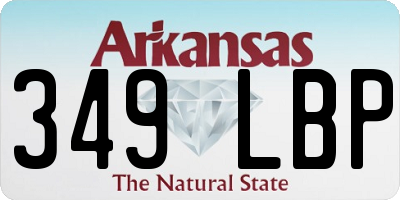 AR license plate 349LBP