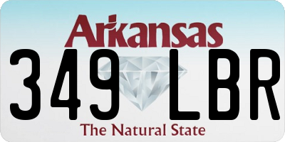 AR license plate 349LBR