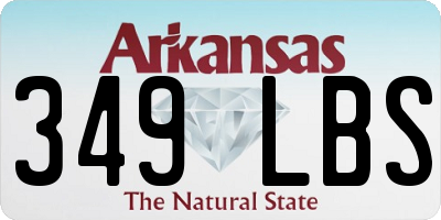 AR license plate 349LBS