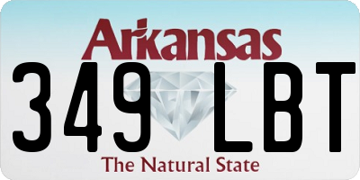AR license plate 349LBT
