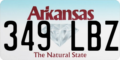AR license plate 349LBZ