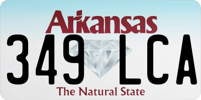AR license plate 349LCA