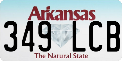 AR license plate 349LCB