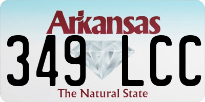 AR license plate 349LCC