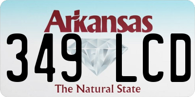 AR license plate 349LCD