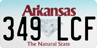 AR license plate 349LCF