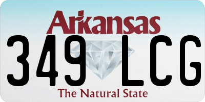AR license plate 349LCG