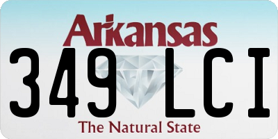 AR license plate 349LCI
