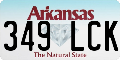 AR license plate 349LCK
