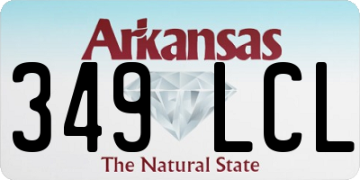 AR license plate 349LCL